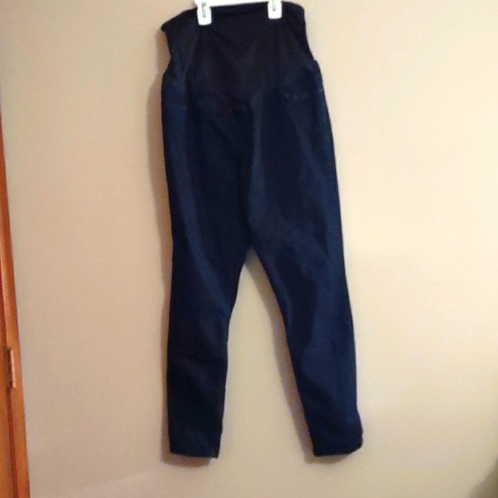 New Women's size 10 Maternity‎ Jean crop Jegging Dark Wash